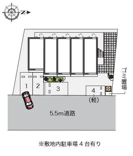 ★手数料０円★小田原市柳新田　月極駐車場（LP）